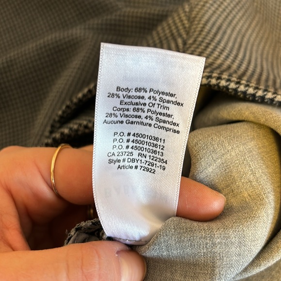 NWOT Babaton Houndstooth Wrap Style Skirt - Picture 10 of 10